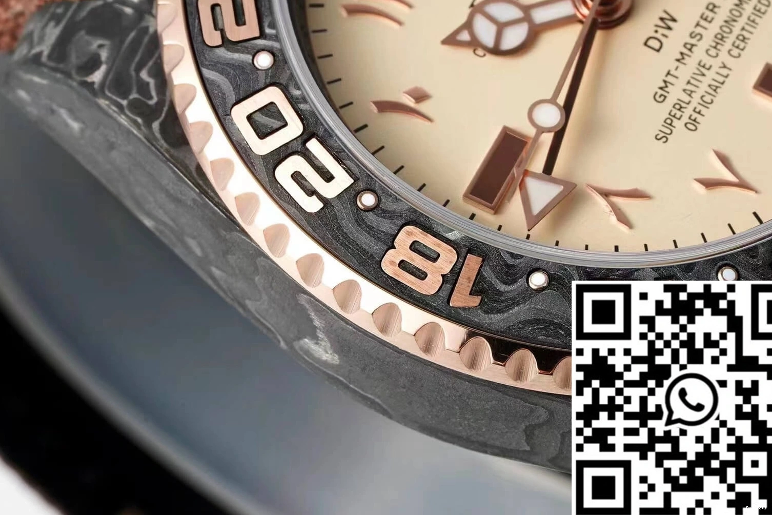 II GMT-MASTER Fiber Strap Fabric Diw Rolex Brown Carbon 0426